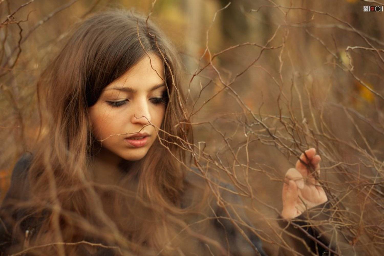 портрет, улица, осень, природа, Серш Сергей