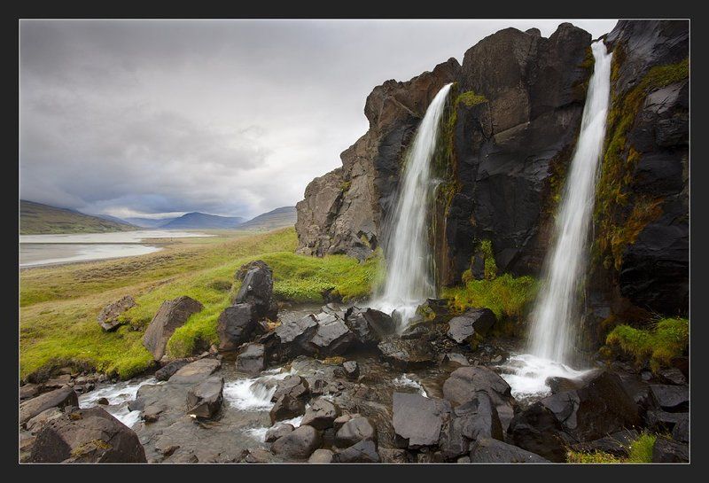 iceland, waterfall Фрагменты осени фото превью