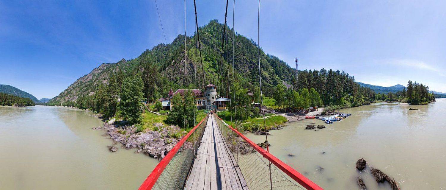 вода, мост, горы, лес, Андрей Заржецкий