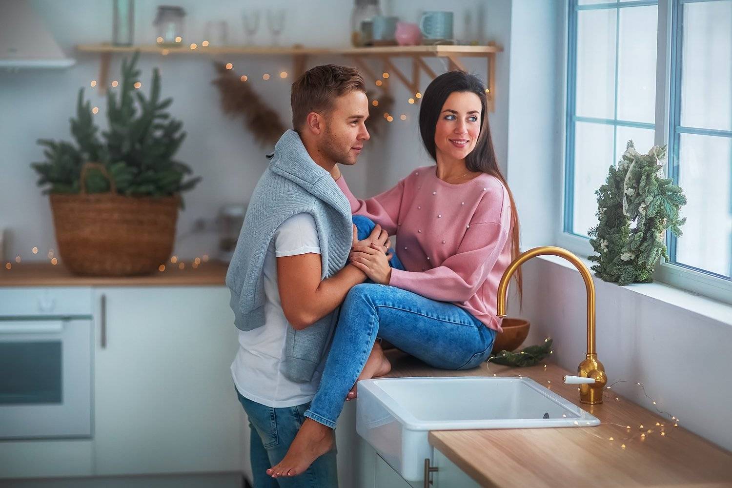 Зима, семья, модель, рождество, Бармина Анастасия