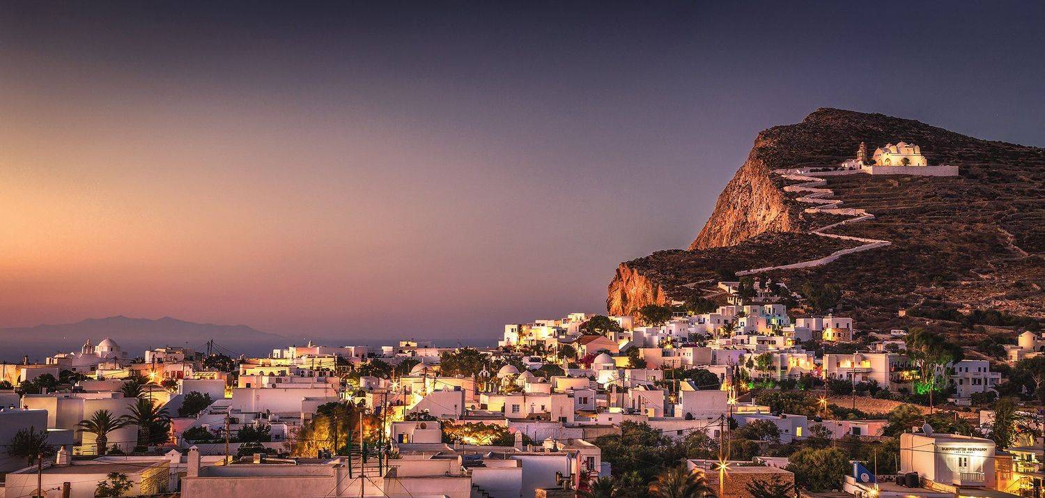 greece, folegandros, sunrise, sky, landscape, cyclades, island, sea, city, panorama, Pawel Olejniczak