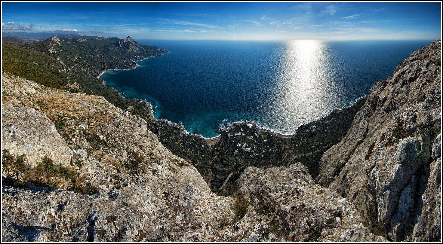 крым, осень, бухта ласпи, панорама, АНАТОЛИЙ ДОВЫДЕНКО