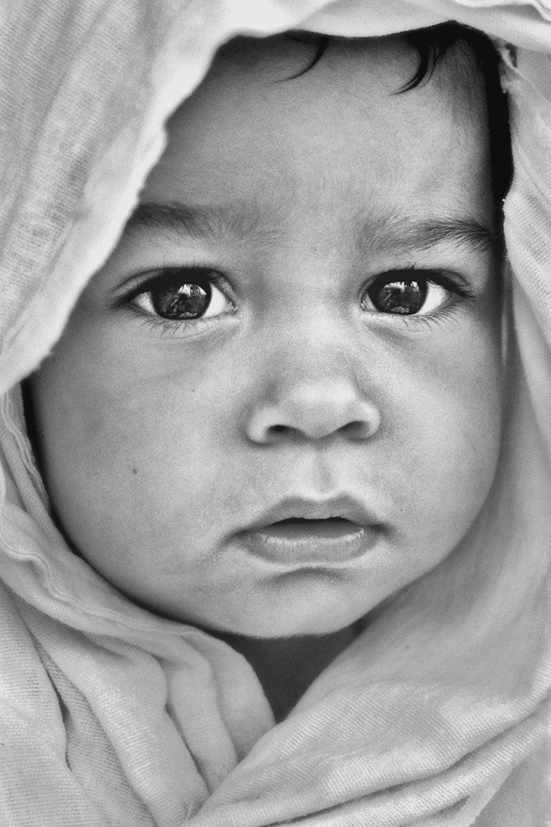 портрет, ребенок, глаза, взгляд, чб, апатиты, Николай Смоляк