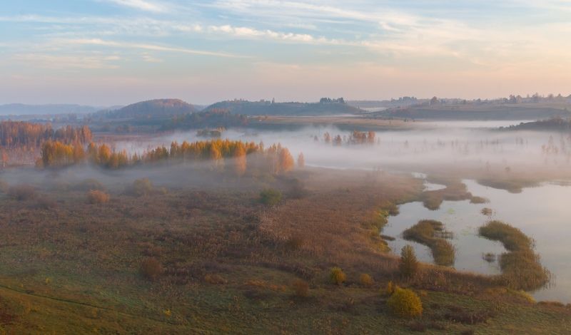 pskov, pleskau, псков, изборск, изборскомальскаядолина, псковскаяобласть, landscape, природа, nature, утро, morning, осень, autumn Изборско-Мальская долина фото превью