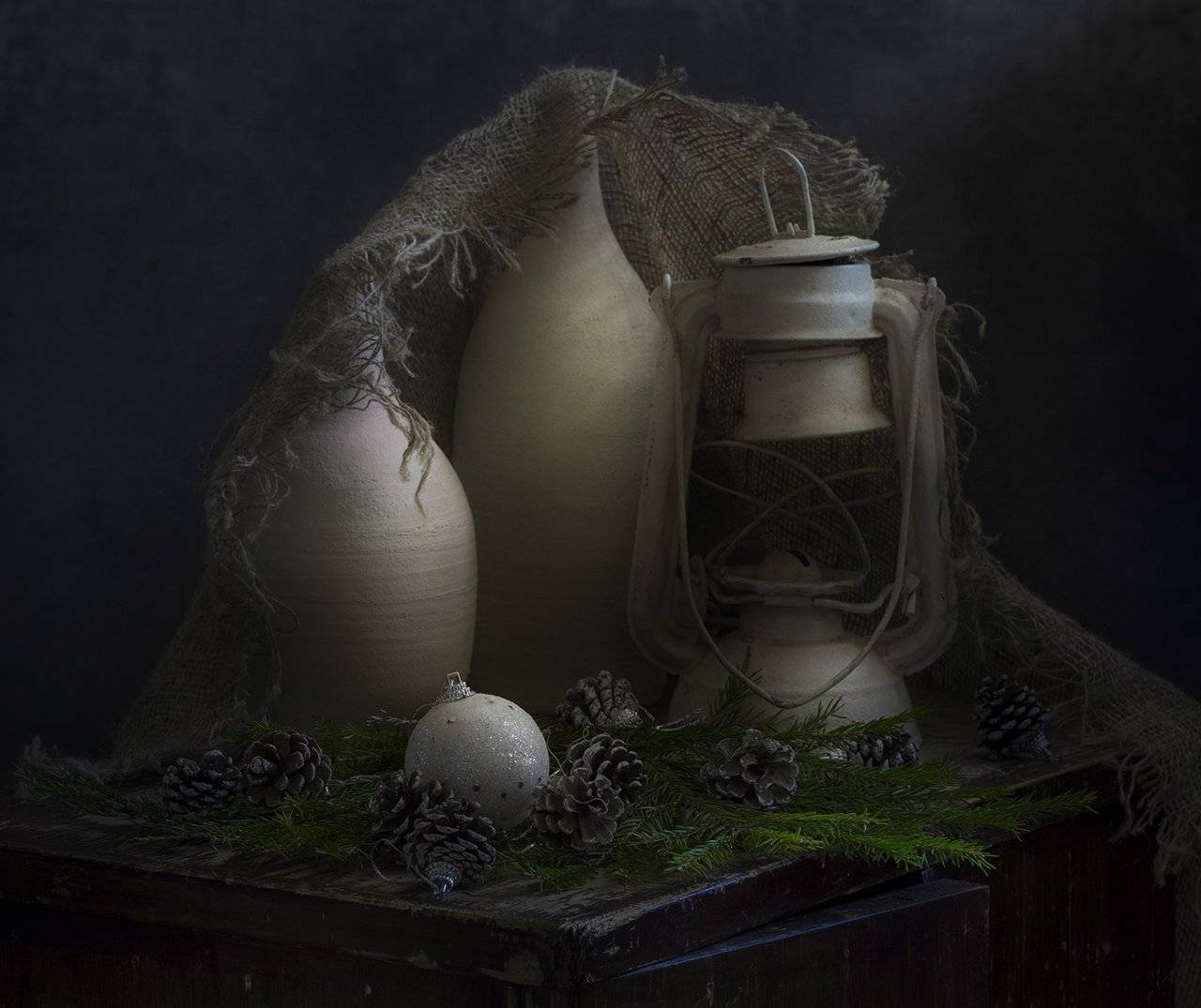 натюрморт,старая лампа, Елена Рубинская