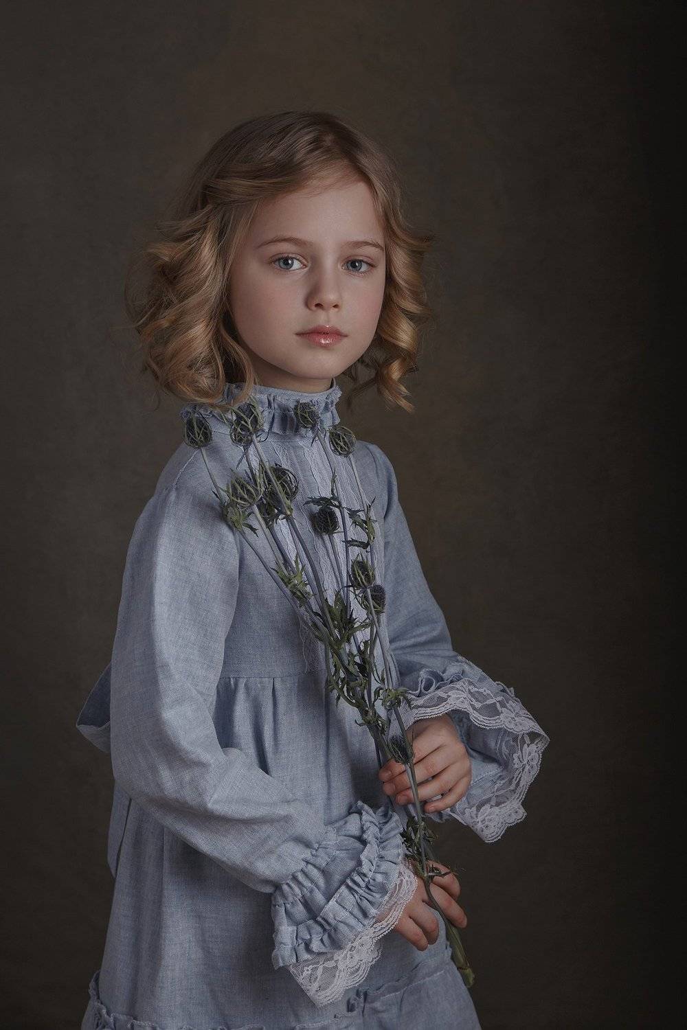 девочка, ангел, ребенок, портрет, арт, Юлия Дурова