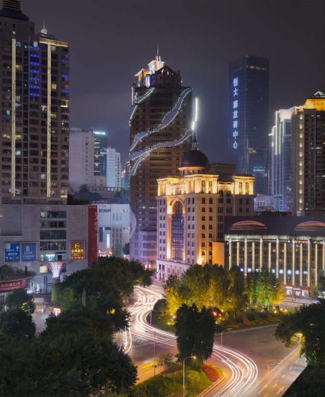 китай, china, chóngqìng Chongqing street view фото превью