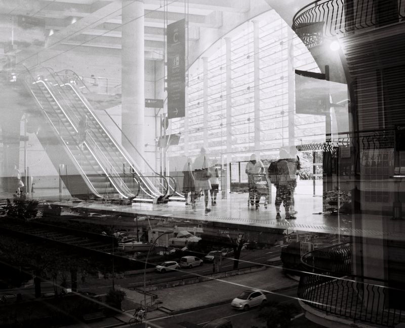 плёнка, сф, мультиэкспозиция Ментона - Монте-Карло фото превью