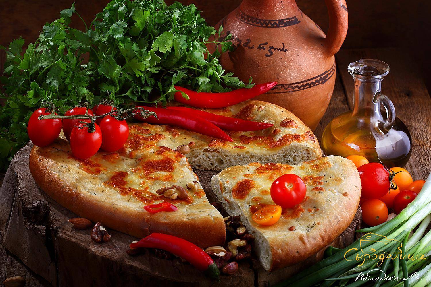 хачапури,сыр,вино,перец, Марина Володько