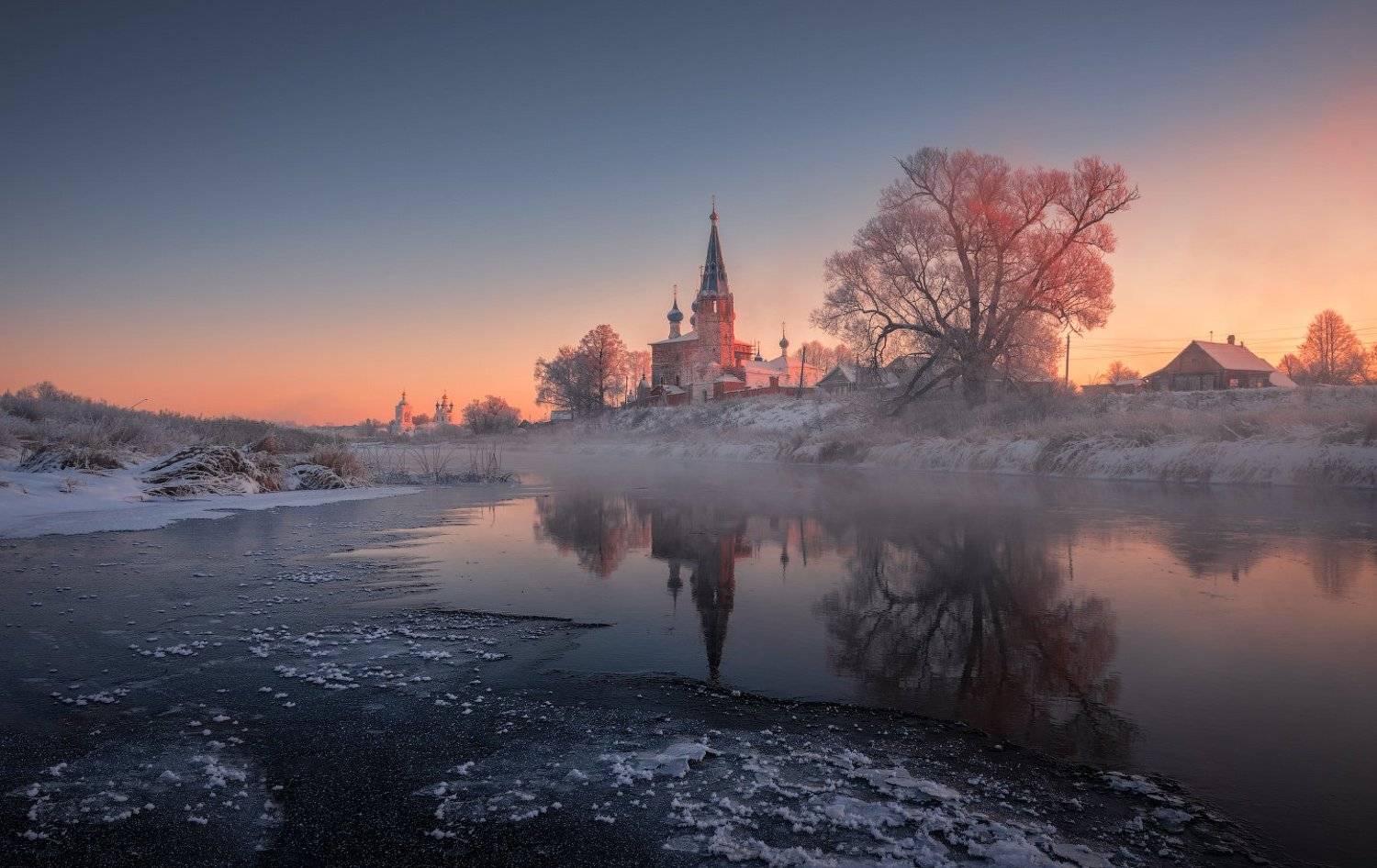дунилово, рассвет, пейзаж, утро, мороз, утро, зима, Виталий Левыкин