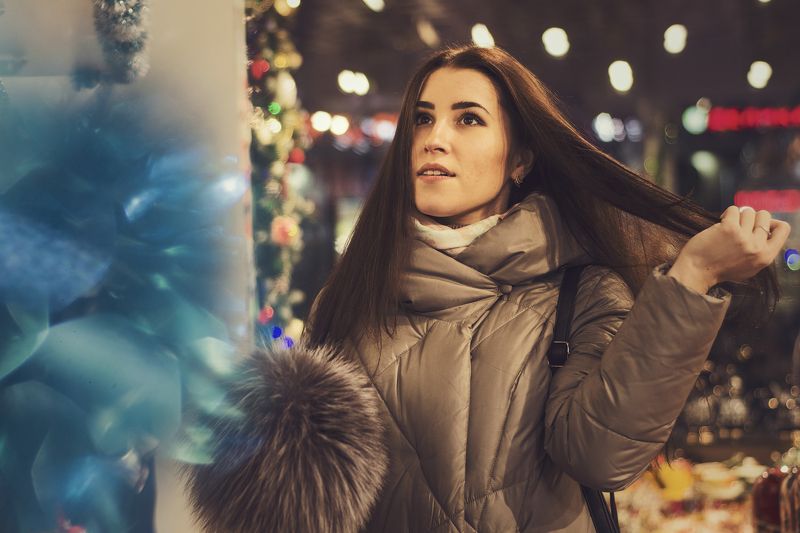 портрет, девушка, модель, казань ,лицо Новогоднее настроение фото превью