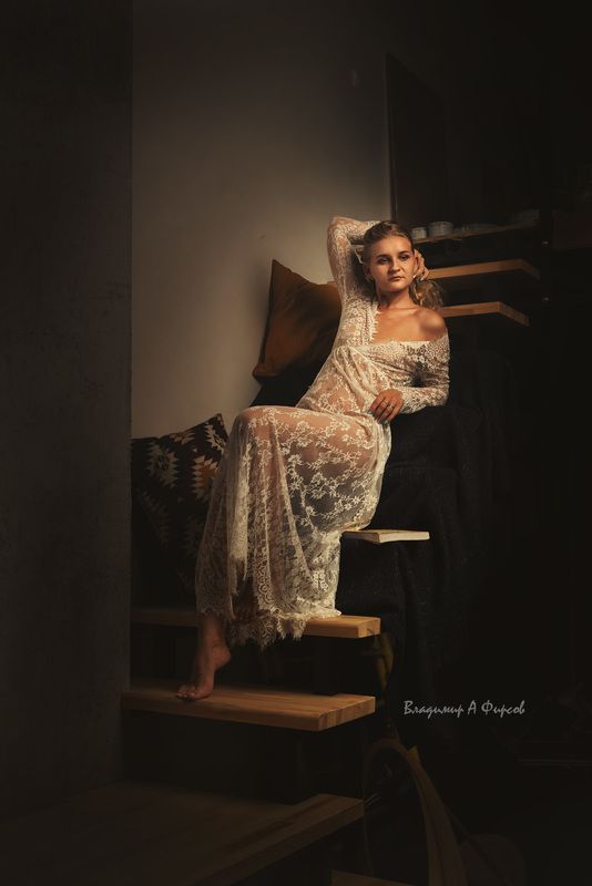 девушка, нюарт, портрет, студия Александра фото превью