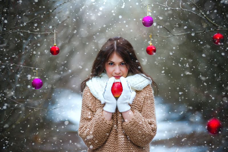 Падал зимний снег. фото превью