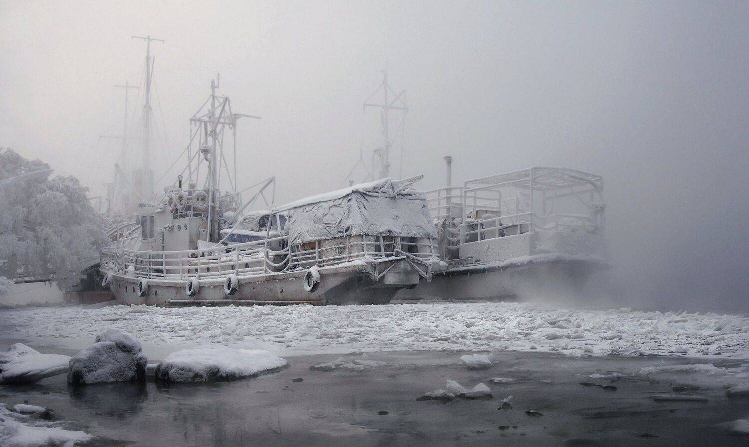 мороз. берег. изморозь., Марина Фомина