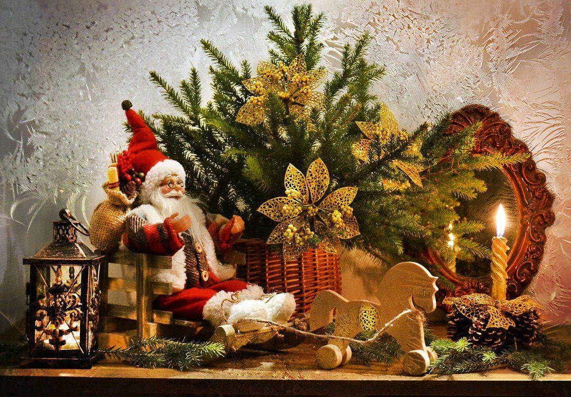 still life,натюрморт,январь, фото натюрморт, свечи, рождество, праздник, подсвечник, настроение, зима, сани, новый год, дед мороз, Колова Валентина