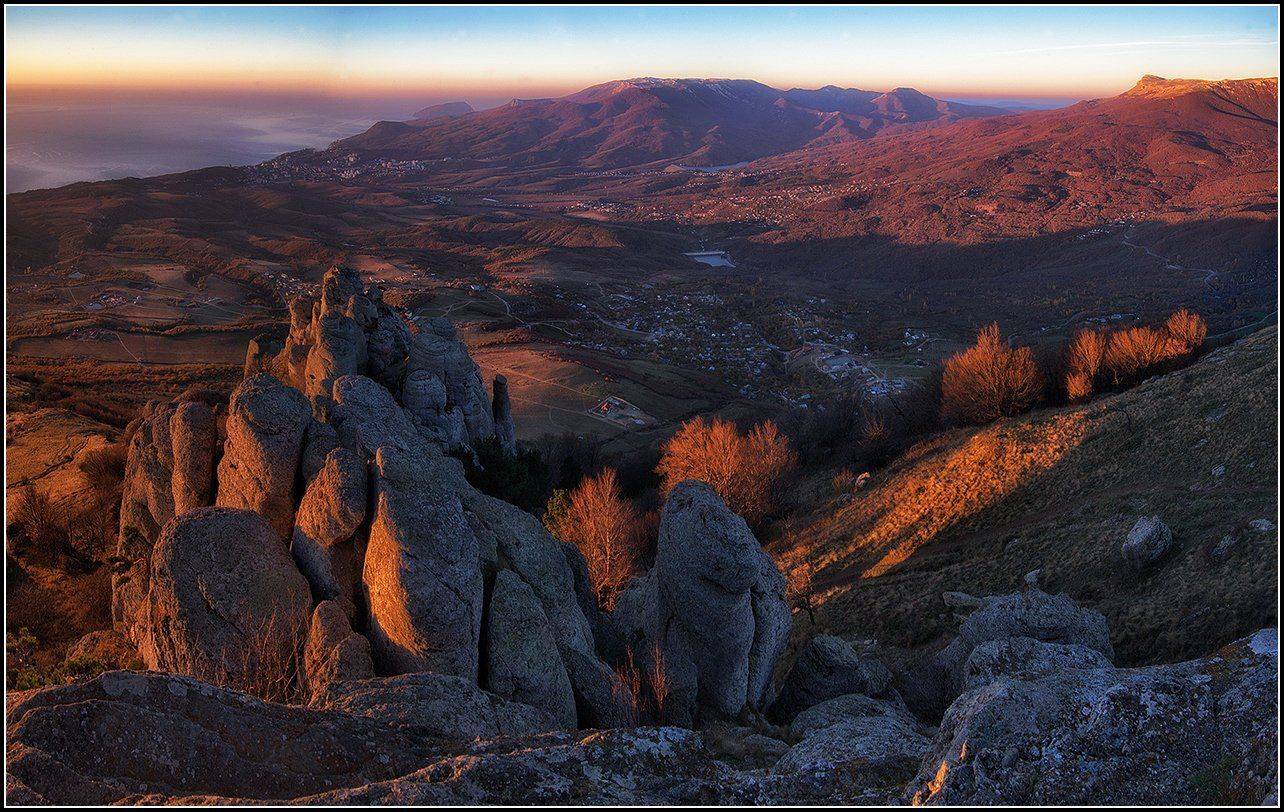 крым, осень, утро. демирджи, АНАТОЛИЙ ДОВЫДЕНКО