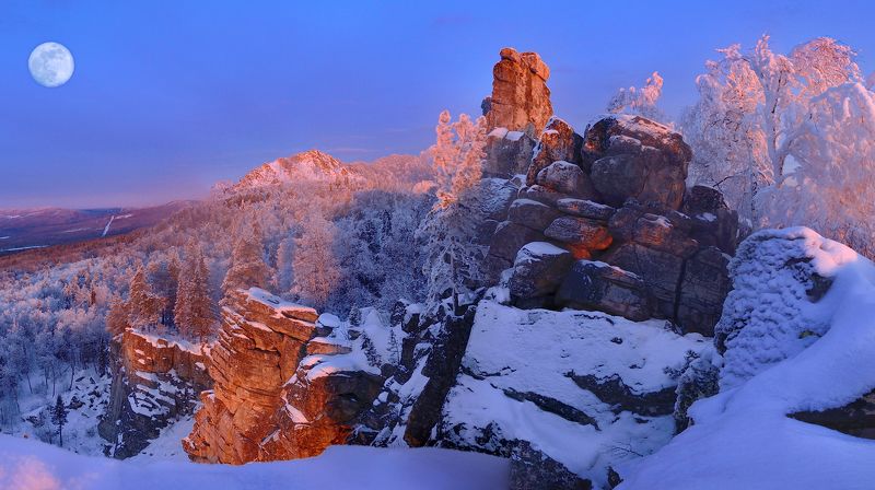 Лунное утро фото превью
