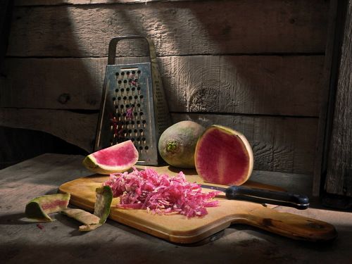 Китайская редька со светом.