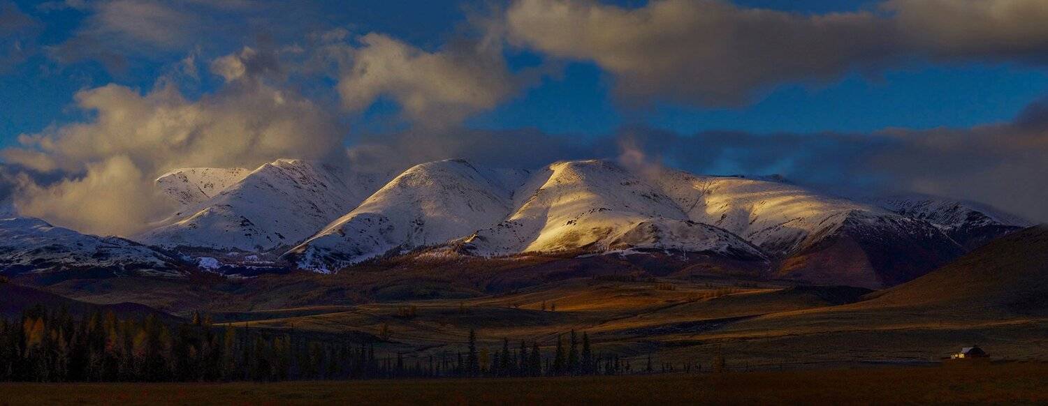 утро, рассвет, свет,  горы, хребет, курайский, вершины, сибирь, алтай, Валерий Чичкин