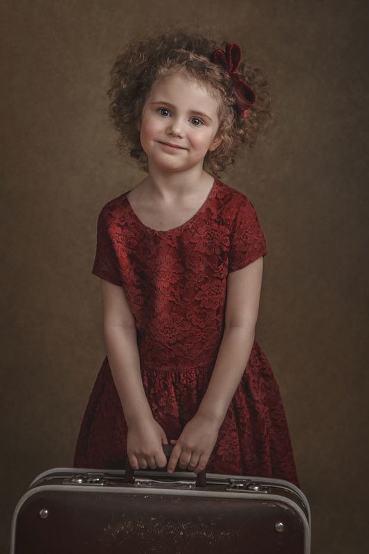 деовчка, винтаж, ребенок, кудряшки Вася фото превью