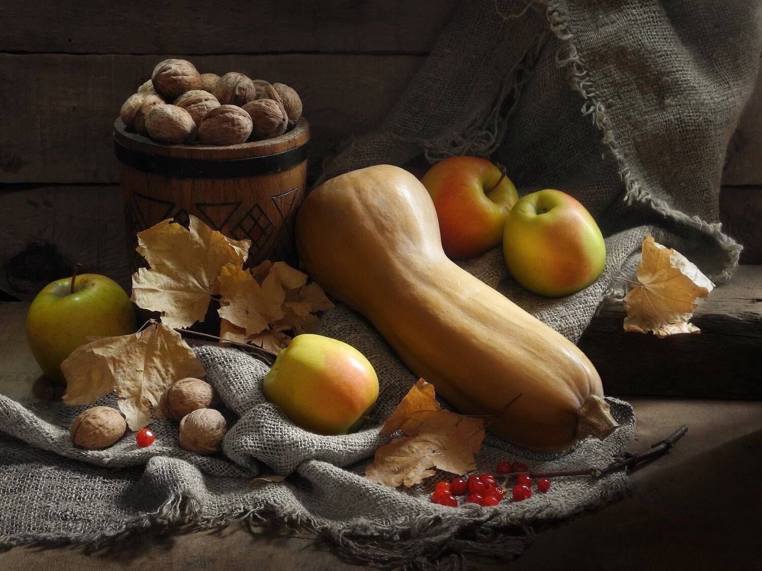 овощи тыква орехи осень, Сергей Фунтовой