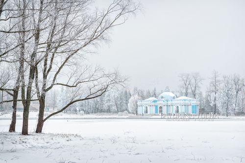 Грот и деревья