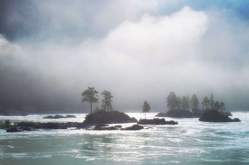 алтай, катунь Утренняя Катунь фото превью