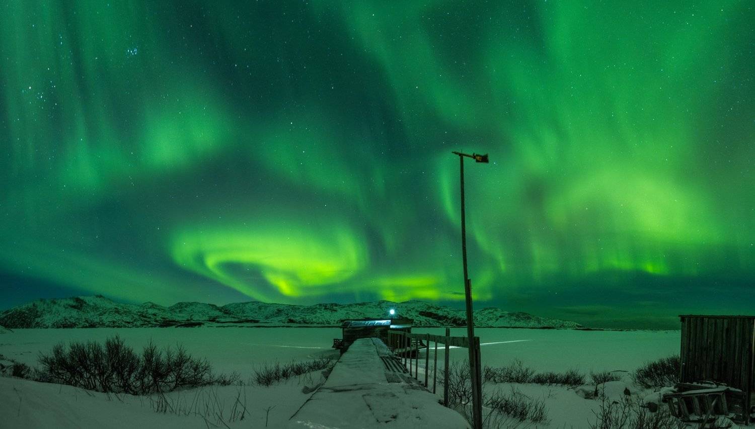 ночь, север, северное, сияние, териберка, зима, кольский, снег, Евгений Озеров