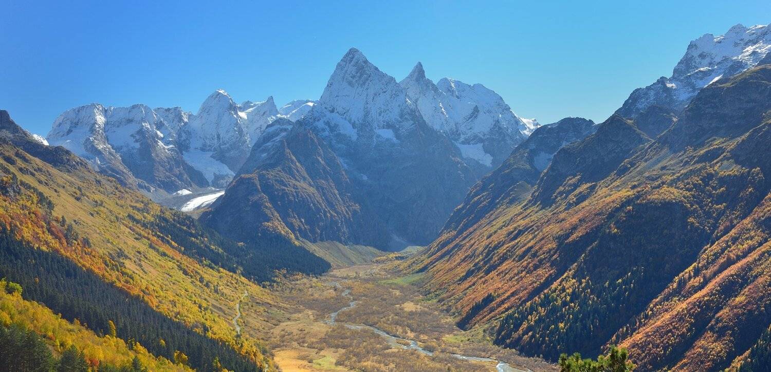 горы осень домбай клухор гоначхир, Александр Жарников