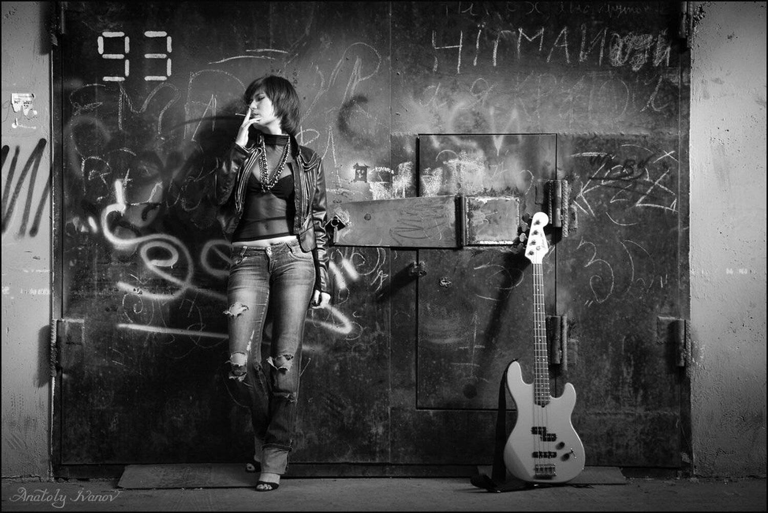 девушка, гитара, рок, Анатолий Иванов