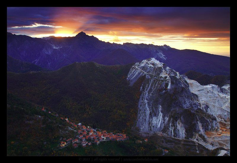 Рассвет в Карраре фото превью