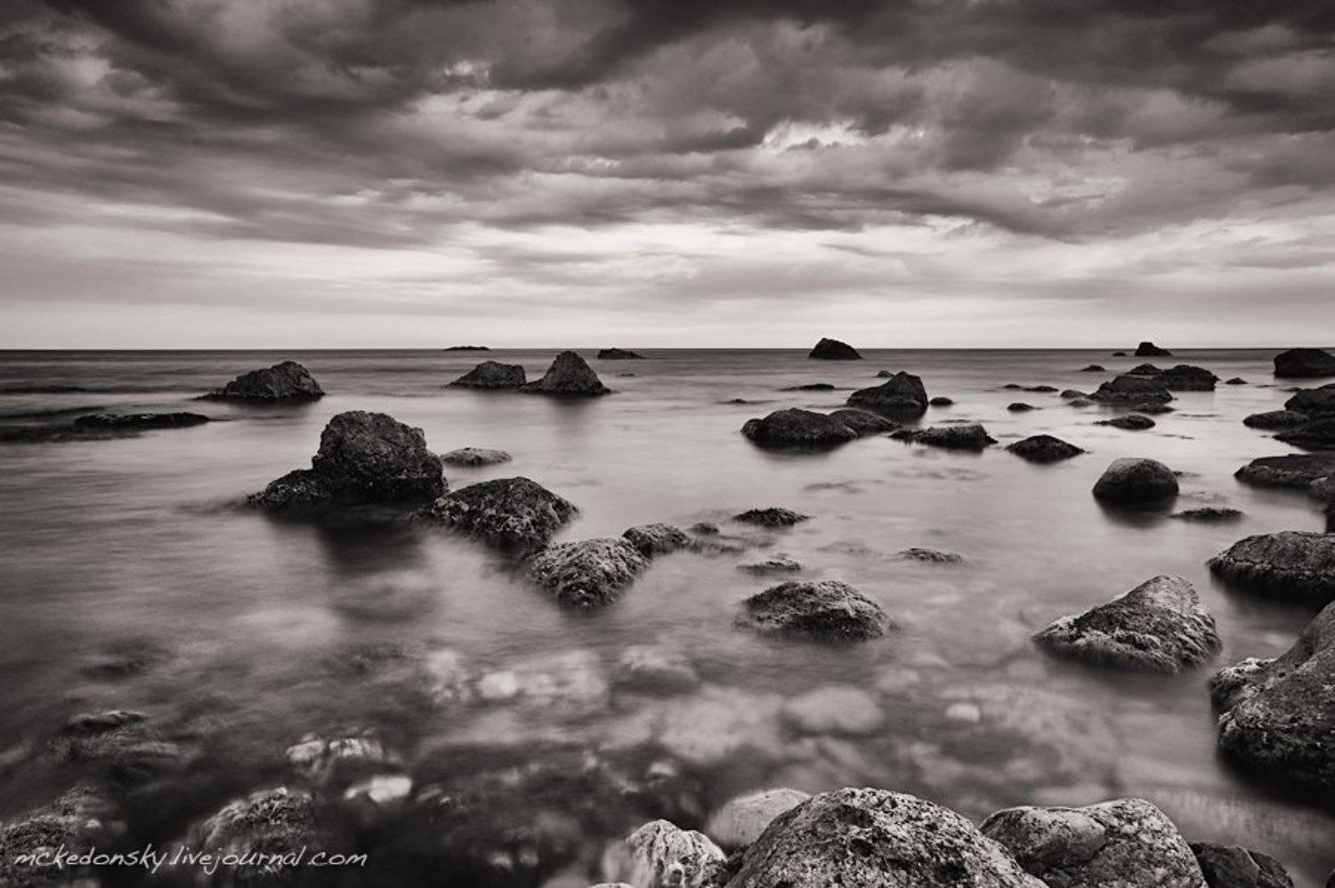 black, sea, bw, crimea, ukraine, Nikita