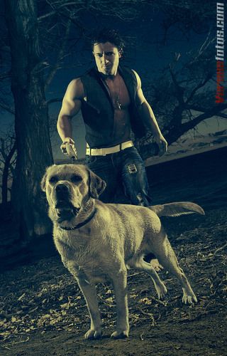 With my Labrador Morgan Star... ))