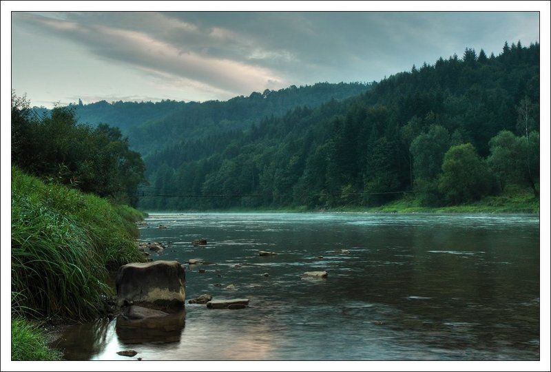 карпаты, горы, река, стрый, старый_кропивник, рассвет Утро в Карпатах фото превью