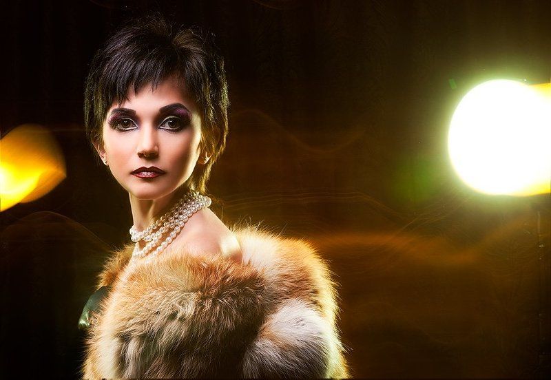 студия, девушка, модель Вечерняя фото превью