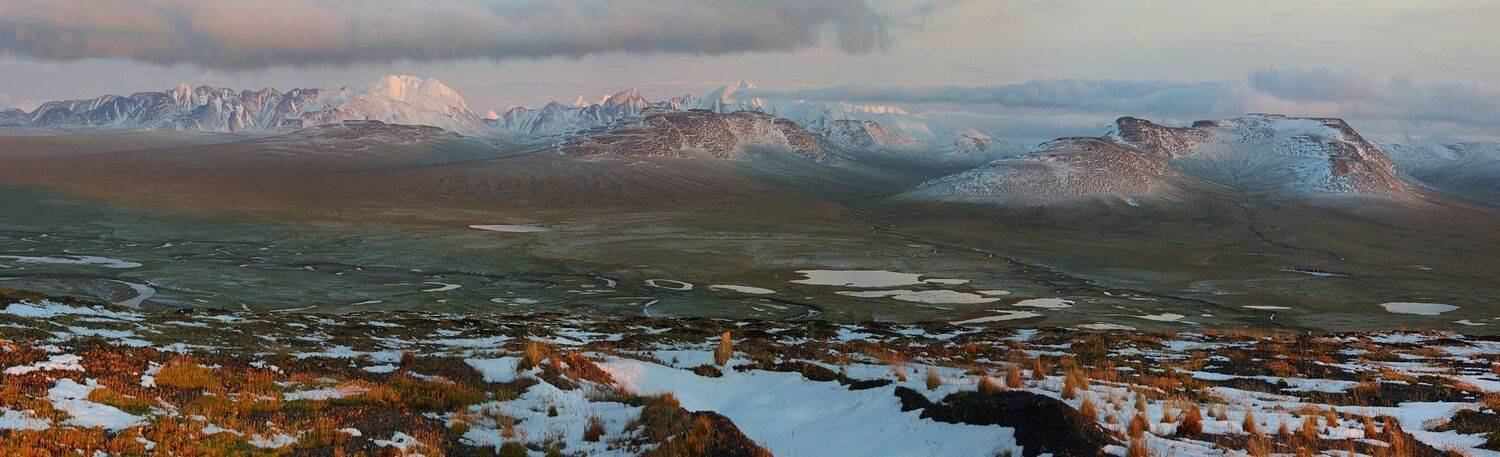 россия чукотка, лето, сопки, небо, облака, тундра, свет, пейзаж, природа, север,, Сергей Шульга