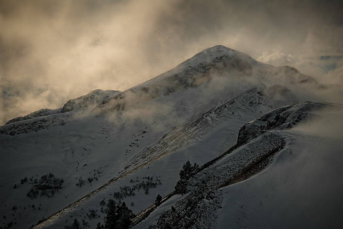 агиге, горы, зима, Mikhail Zimin