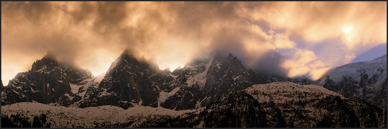 горы, франция, шамони, альпинизм, восход Пробуждение фото превью