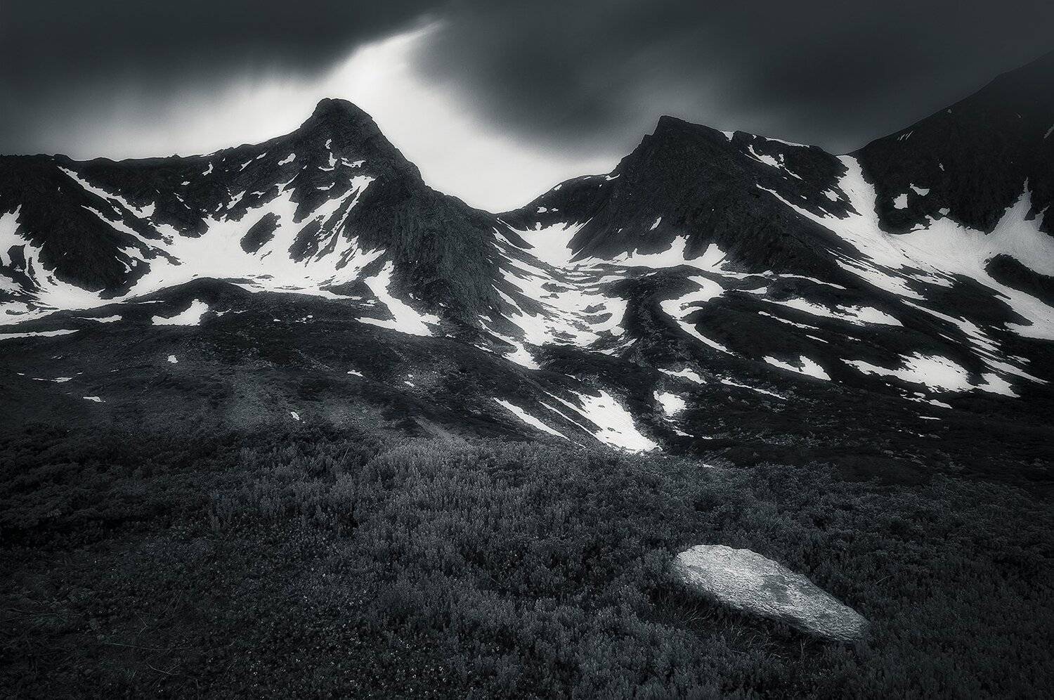 fagaras, romania, mountain, landscape, peaks, twins, Csomai David