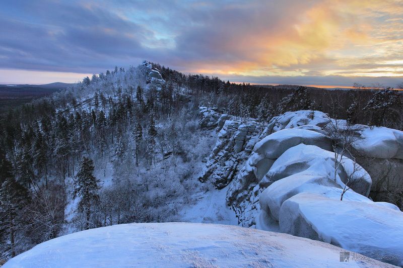 аракуль, зима, урал, вечер Вечер на Аракуле фото превью