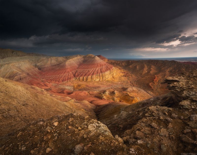 актау, алтынэмель, алматы, казахстан Акварельные холмы фото превью