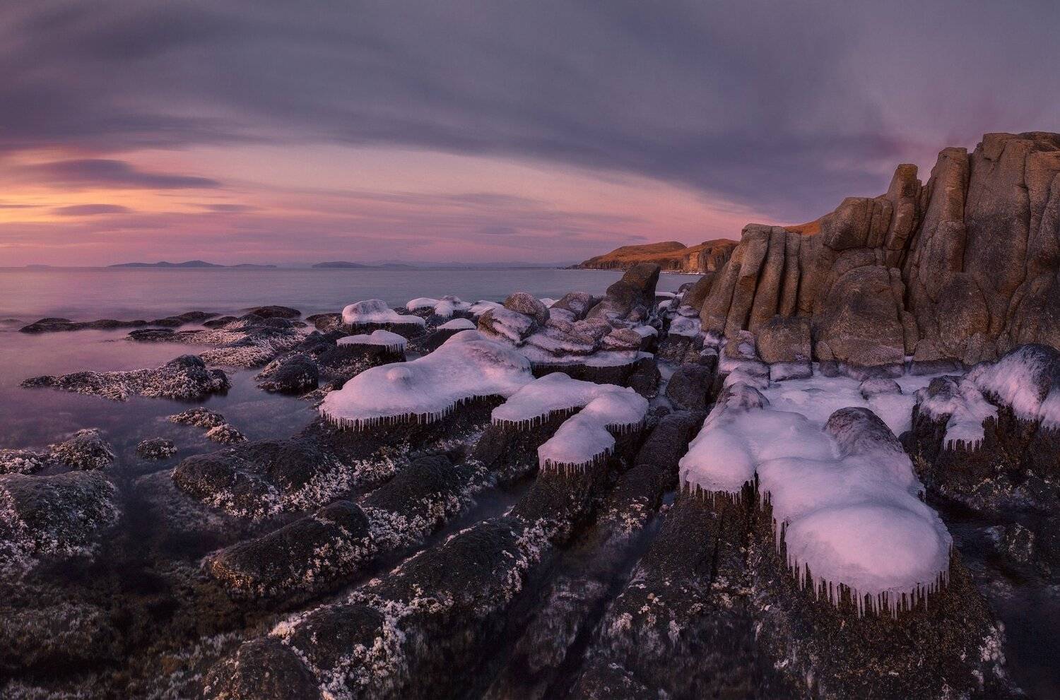 зима, море, утро, лёд, Андрей Кровлин