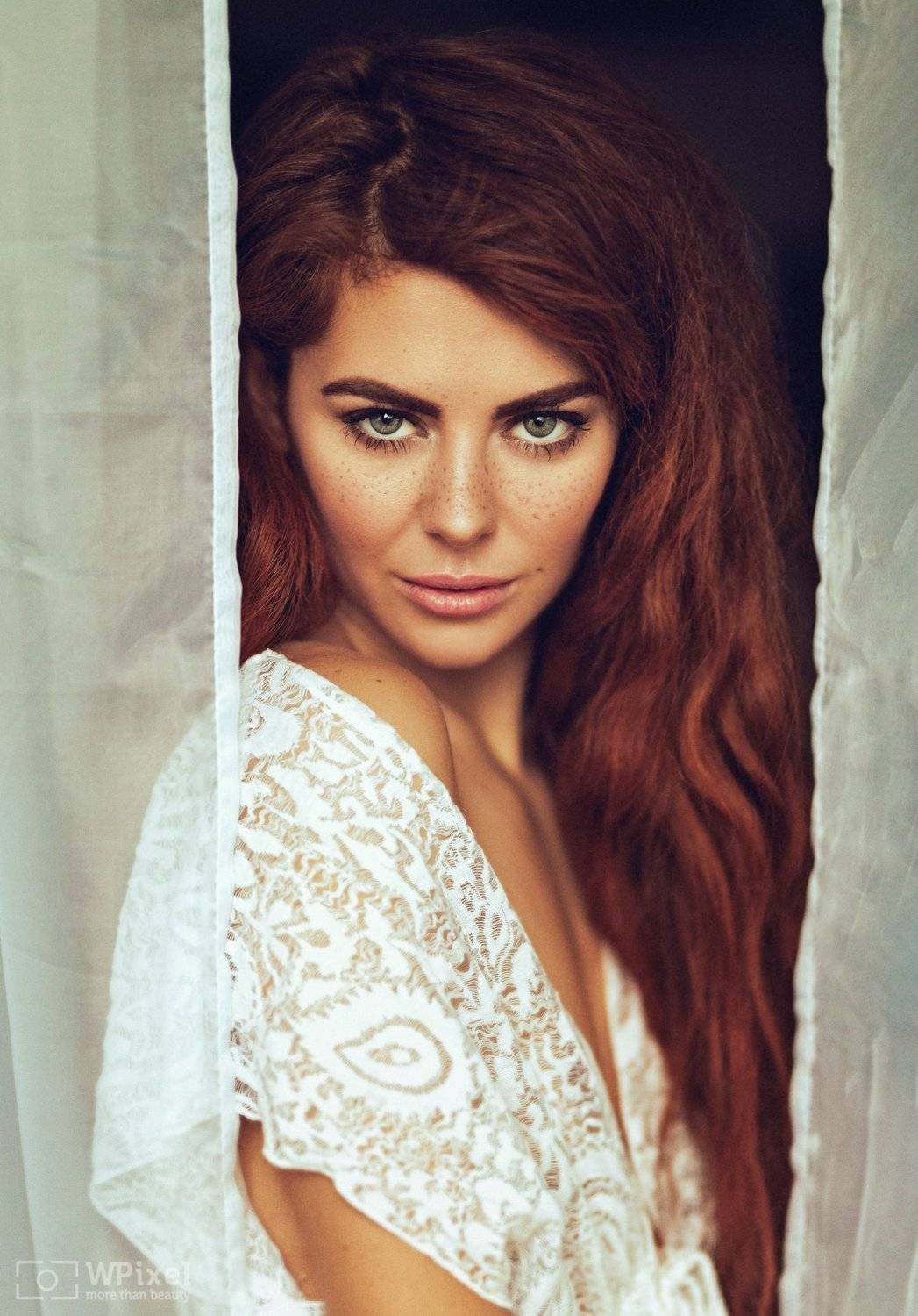 portrait women eyes redhair, Wojtek Polaczkiewicz