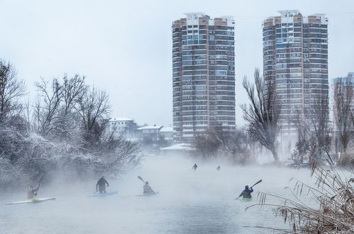 Кубанские байдарочники или всадники зимней реки.