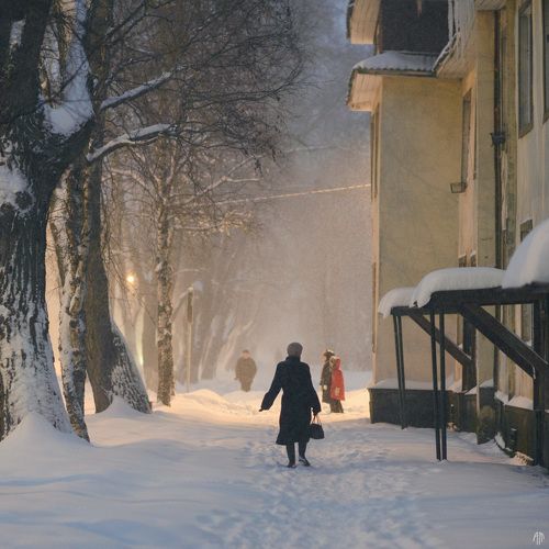 Немного снега