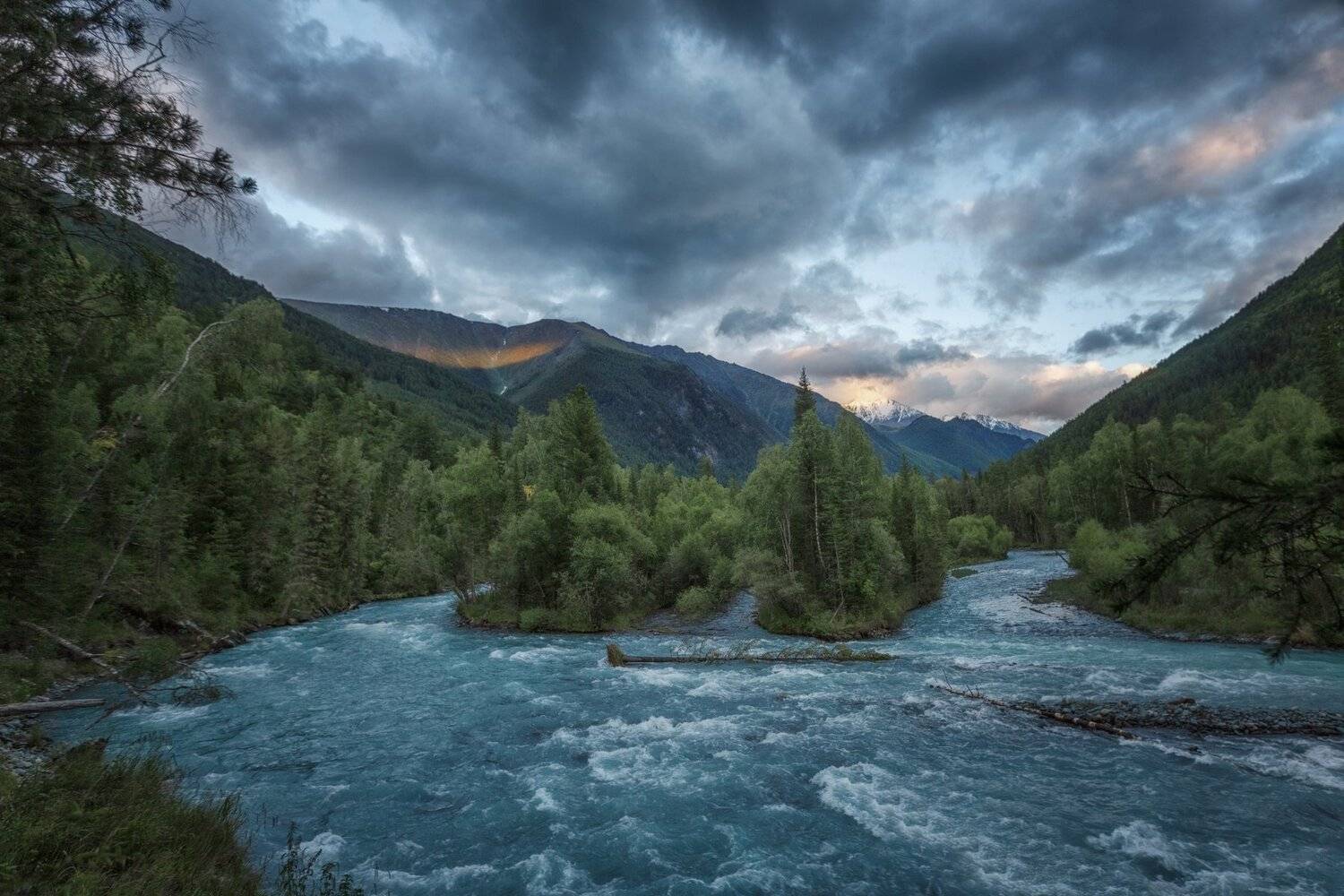 горы, облака, природа, алтай, рассвет, река, путешествие, россия, озеро, Шевченко Николай