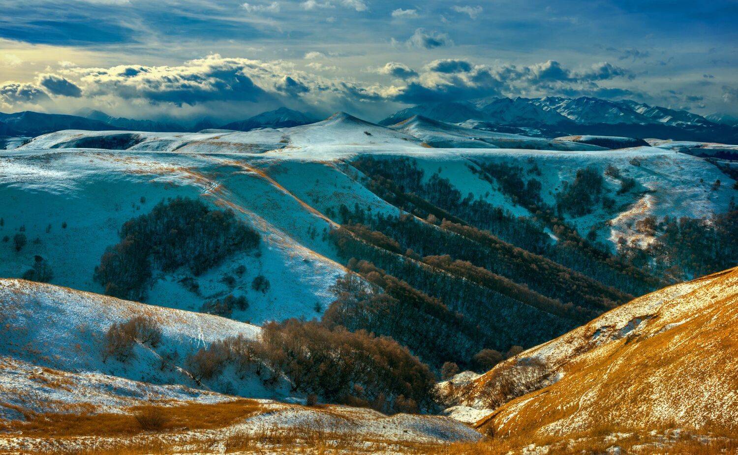 перевал,зима,гумбаши,день,пейзаж,кчр, Елена Брежицкая