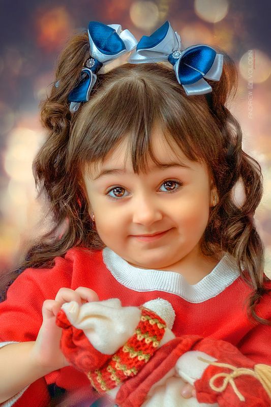 девочка портрет новый год Очаровашка фото превью