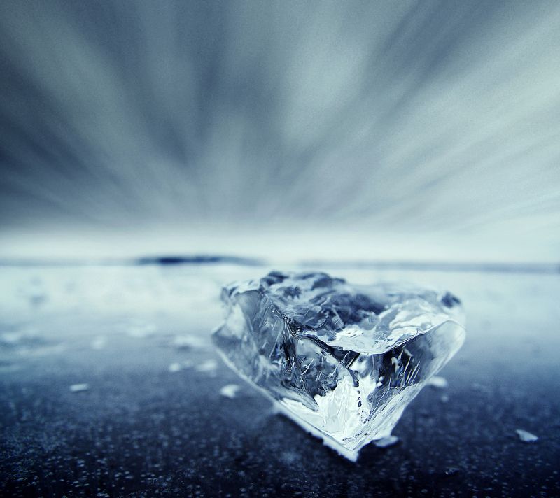 winter, ice, lake, sky, clouds * фото превью