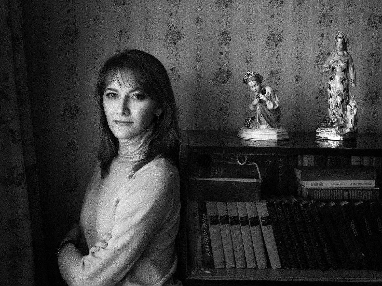 портрет, монохром, девушка, ретро, Алексей Школдин